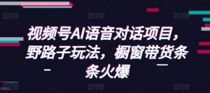 视频号AI语音对话项目,野路子玩法,橱窗带货条条火爆-rose网创