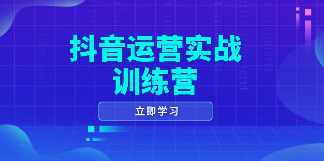 抖音运营实战训练营,0-1打造短视频爆款,涵盖拍摄剪辑、运营推广等全过程-rose网创