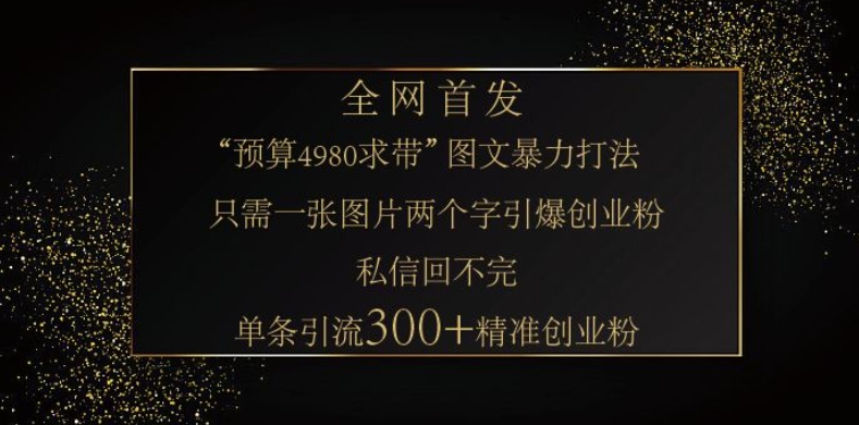 小红书神奇图片引流法,只需一张图,就能单条笔记凭借此方法,轻松引流 300 + 精准创业粉-rose网创