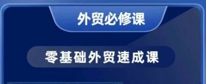 零基础外贸必修课,开发客户商务谈单实战,40节课手把手教-rose网创