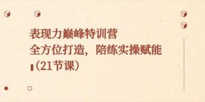 表现力巅峰特训营,全方位打造,陪练实操赋能(21节课)-rose网创