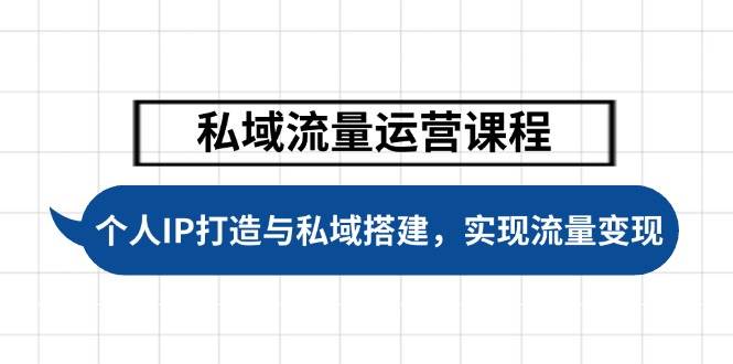 私域流量运营课程，个人IP打造与私域搭建，助力学员实现流量变现-rose网创