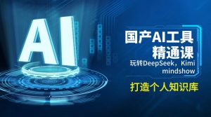 国产AI工具精通课,玩转DeepSeek,Kimi,mindshow,打造个人知识库-rose网创
