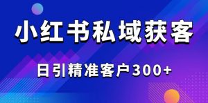 2025最新小红书平台引流获客截流自热玩法讲解,日引精准客户300+-rose网创