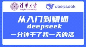 清华大学讲DeepSeek最全教程，从入门到精通，deepseek一分钟干了我一天的活-rose网创