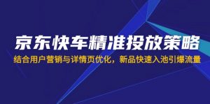 京东快车精准投放策略,结合用户营销与详情页优化,新品快速入池引爆流量-rose网创