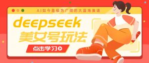 借助deepseek创作出各种风格的美女视频，7天快速涨粉，多种变现月入万元-rose网创