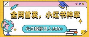 小红书种草,手机项目,日入3张,复制黏贴即可,可矩阵操作,动手不动脑【揭秘】-rose网创