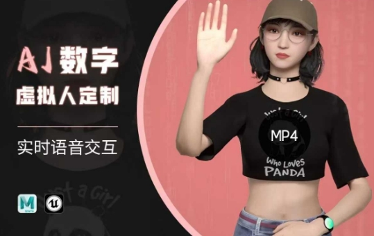 Ai数字人虚拟(智能体)实时语音交互特训营,自行定制超写实角色AI数字人交互技术-rose网创