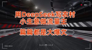 用DeepSeek写小生意做流量主，篇篇都是大爆文-rose网创