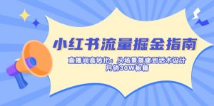 小红书流量掘金指南:直播间高转化:从场景搭建到话术设计,月销30W秘籍-rose网创