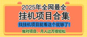 最新2025年挂机项目合集,一套课程全部讲完,找项目看这一个课程就够了!-rose网创