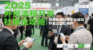 2025外贸流程开发社媒全攻略,利用免费社媒平台成功开发过百位客户-rose网创