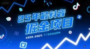 25年最新抖音掘金项目，非常简单，容易起号，干了就有收益那种-rose网创
