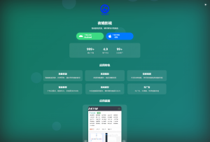 APP软件介绍下载单页源码 双端自适应-rose网创