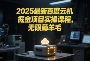 2025最新百度云机掘金项目实操课程单窗口保底5-10元月收益单窗口150+【揭秘】-rose网创