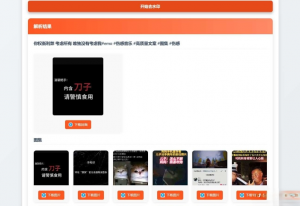 聚合短视频解析去水印源码(有后台)自适应双端-rose网创