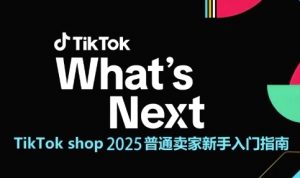 TikTok shop 2025普通卖家新手入门指南,助新手快速掌握从0到1的跨境电商运营逻辑-rose网创
