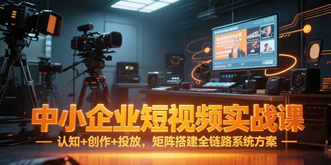 中小企业短视频实战课,认知+创作+投放,矩阵搭建全链路系统方案-rose网创