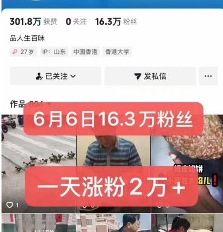 外面卖5000最新抖音搬运涨粉技术，新玩法，一分钟一条，一天涨粉2W，苹果安卓都可用-rose网创