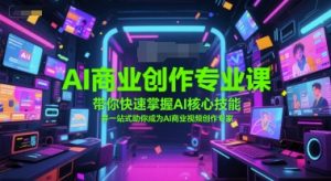 AI商业创作专业课,带你快速掌握AI核心技能,并一站式助你成为AI商业视频创作专家-rose网创