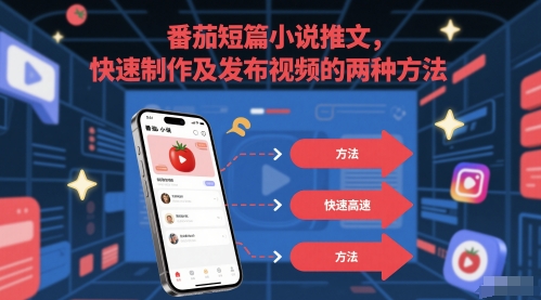 番茄短篇小说推文,快速制作及发布视频的两种方法-rose网创