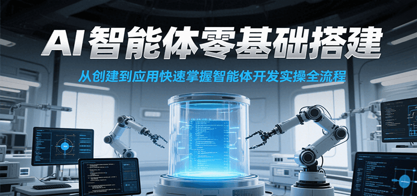 AI智能体零基础搭建实操课,从创建到应用快速掌握智能体开发全流程!-rose网创