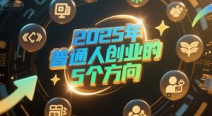 付费文章:2025年普通人创业的5个方向-rose网创