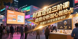 财富定位三阶课,趋势分析加心智抢占,附赠91种营销策略模型-rose网创