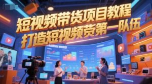 短视频带货项目教程，打造短视频带货第一队伍-rose网创