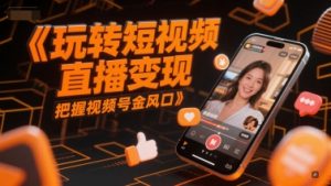 玩转短视频直播变现,把握视频号金风口-rose网创