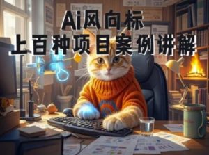 Ai风向标-附100种项目案例玩法-0基础小白到大神ai视频商业应用教学-rose网创
