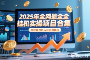 2025年挂机实操项目实操演练,挂机类型,AI直播类型,轻资产创业类型...-rose网创