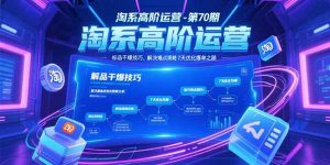 淘系高阶运营-第70期，标品干爆技巧，解决难点策略，大佬操盘方法-rose网创