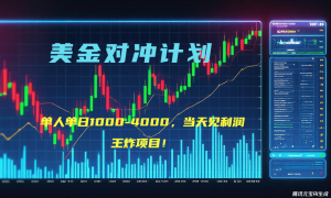 2025年最暴力项目“美金先登计划”最新最强对冲战法，每日实际收益1K-4K-rose网创