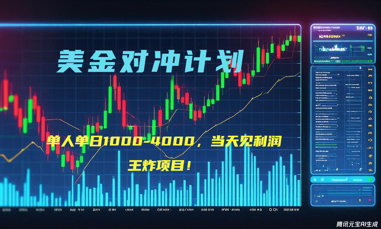 2025年最暴力项目“美金先登计划”最新最强对冲战法,每日实际收益1K-4K-rose网创