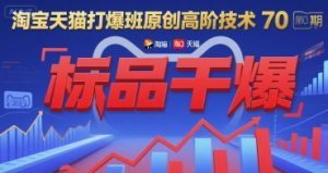 淘宝天猫打爆班原创高阶技术第70期：标品干爆-rose网创