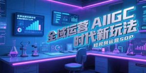 全域运营AIGC时代新玩法，文案封面设计公式，短视频运营SOP-rose网创