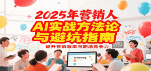 2025年营销实战方法论与避坑指南,利用AI提升营销效率与职场竞争力-rose网创