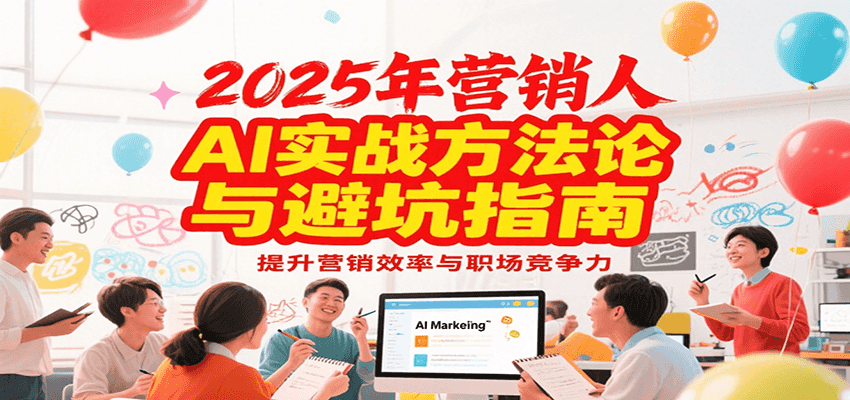 2025年营销实战方法论与避坑指南,利用AI提升营销效率与职场竞争力-rose网创