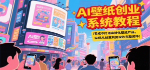 AI壁纸创业系统教程,零成本打造高转化壁纸产品,实现从创意到变现的完整闭环-rose网创