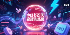 小红书21天变现训练营，AIGC工具高效应用，SEO优化核心技巧-rose网创
