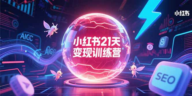 小红书21天变现训练营，AIGC工具高效应用，SEO优化核心技巧-rose网创