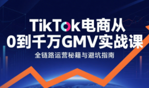 三千老师·TikTok电商从0到千万GMV实战课-rose网创