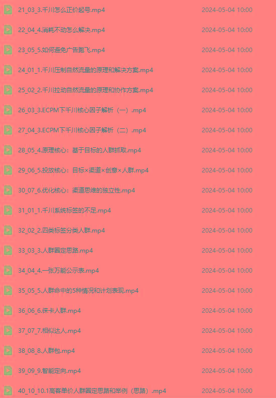 图片[2]-2024单品正价起号，直播素材投流选品：选品课+投流课+素材课+卡首屏/100节-rose网创