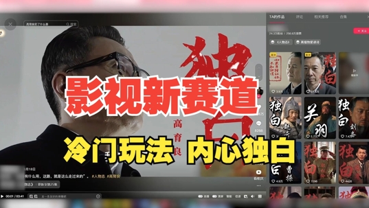 最新影视解说玩法，人物独白，30天涨粉24万+，全流程拆解【揭秘】-rose网创