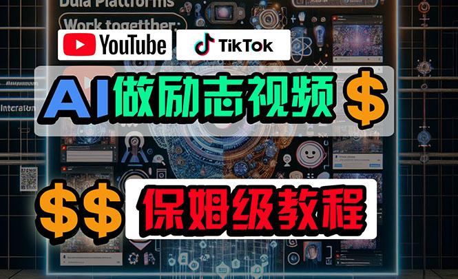 利用AI制作励志视频,在YouTube和TikTok赚钱,小白可做(附工具-rose网创