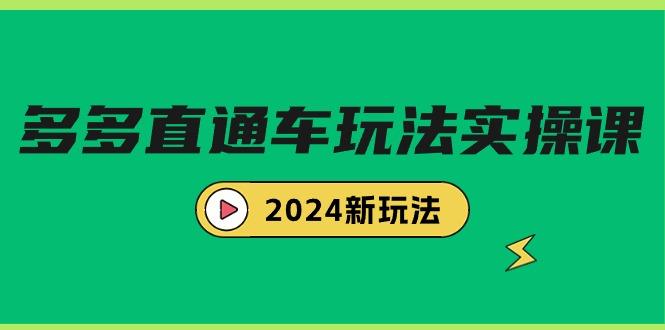 (9412期)多多直通车玩法实战课，2024新玩法(7节课)-rose网创
