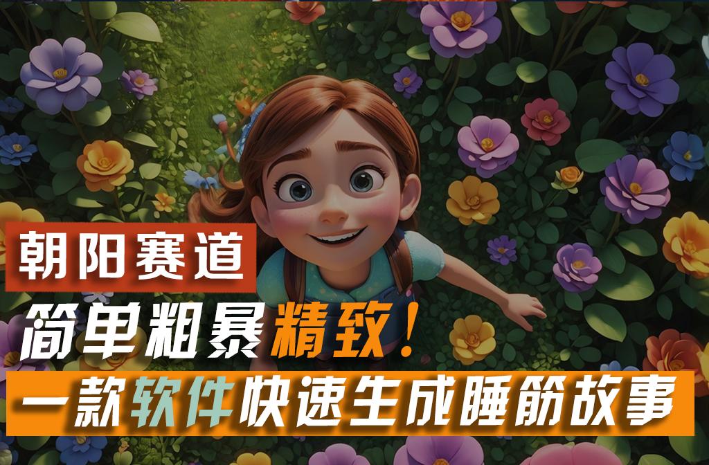 利用一款软件5分钟一条爆款睡筋故事，简单粗暴精致！小白月入2w+-rose网创