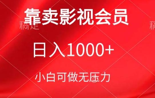 靠卖影视会员，日入1000+，落地保姆级教程，新手可学【揭秘】-rose网创